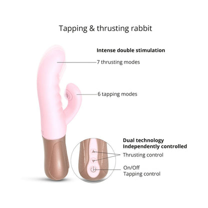 LOVELY PLANET - LOVE TO LOVE SASSY BUNNY COELHO VIBRADOR ROSA BEBÉ