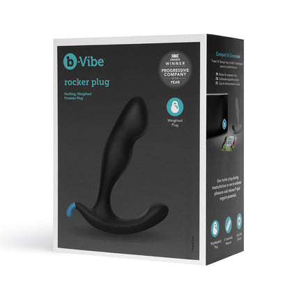 B-VIBE - ROCKER ROCKING WEIGHTED PROSTATE PLUG BLACK