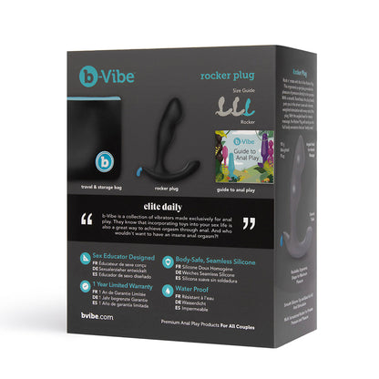 B-VIBE - ROCKER ROCKING WEIGHTED PROSTATE PLUG BLACK