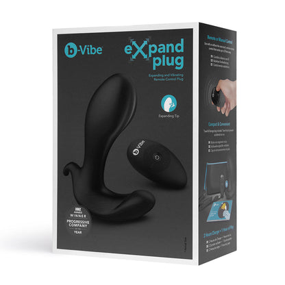 B-VIBE - EXPAND EXPANDING AND VIBRATING REMOTE CONTROL PLUG BLACK