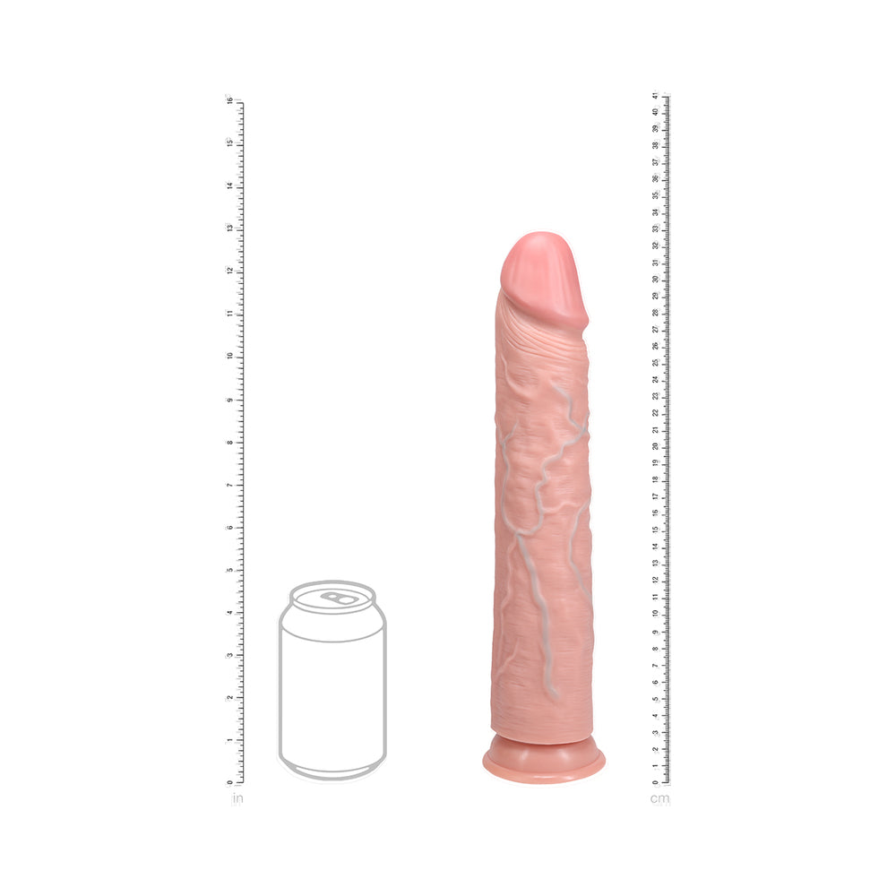 SHOTS - DILDO REALROCK EXTRA LONGO 13 POL. BEGE