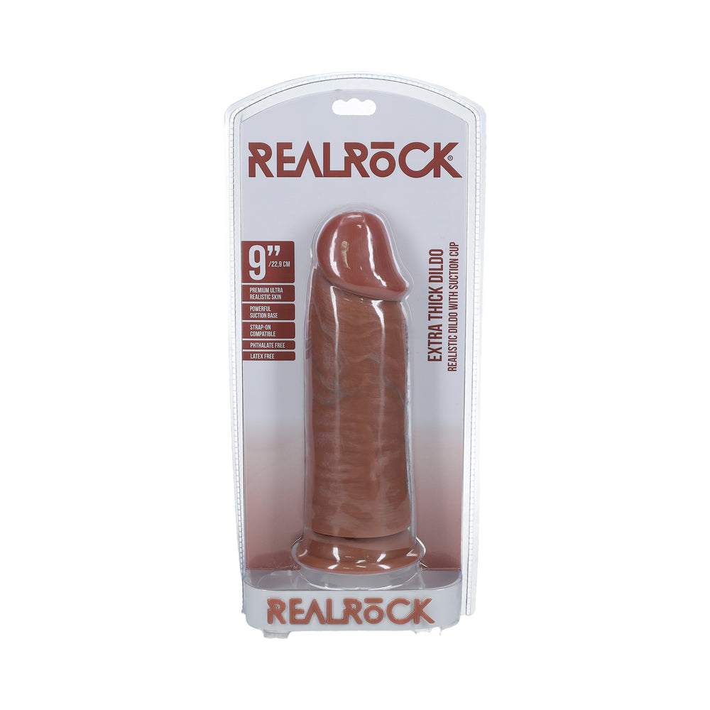 SHOTS - REALROCK EXTRA THICK 23 CM DILDO COR DE PELE