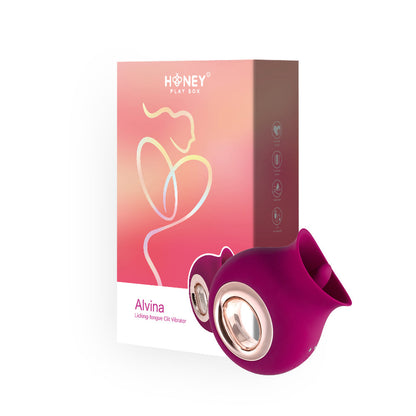 HONEY PLAY BOX - ALVINA LUXURY TONGUE-LICKING CLITORAL VIBRATOR MAGENTA