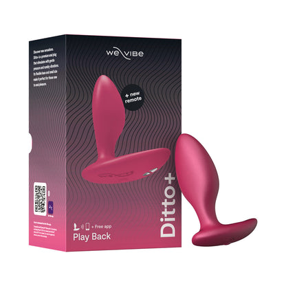 WE-VIBE - DITTO+ VIBRADOR ANAL RECARREGÁVEL EM SILICONE COM CONTROLO REMOTO COSMIC PINK