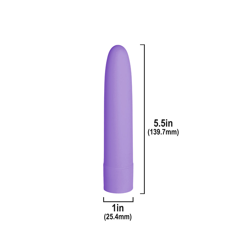 BMS - SIMPLE & TRUE EEZY PLEEZY CLASSIC VIBRATOR 5.5 IN. PURPLE
