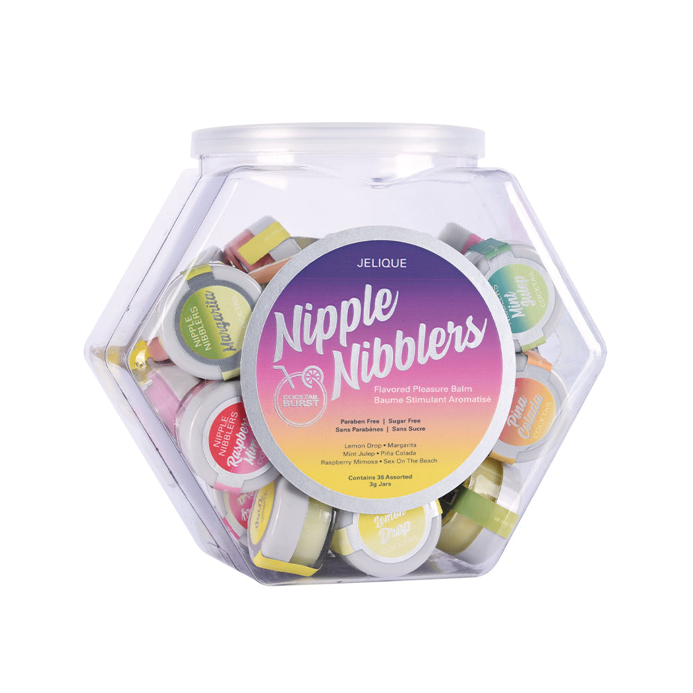 CLASSIC BRANDS - JELIQUE COCKTAIL NIPPLE NIBBLERS ASSORT TUB 36PC
