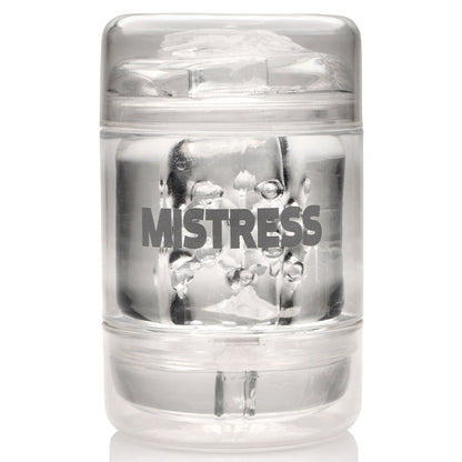 CURVE NOVELTIES - MISTRESS DOUBLE SHOT PUSSY AND ANAL MINI MASTURBATOR CLEAR
