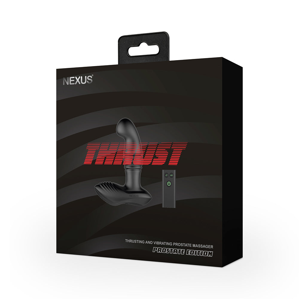 NEXUS - THRUST PROSTATE EDITION MASSAGADOR DE PRÓSTATA E PERÍNEO COM MOVIMENTO DE VAIVÉM E VIBRAÇÃO PRETO