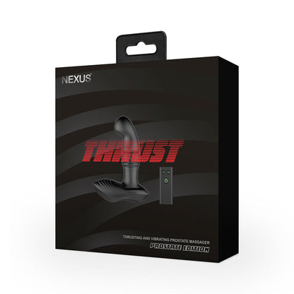 NEXUS - THRUST PROSTATE EDITION MASSAGADOR DE PRÓSTATA E PERÍNEO COM MOVIMENTO DE VAIVÉM E VIBRAÇÃO PRETO