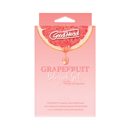 DOC JOHNSON - GOODHEAD GRAPEFRUIT ORAL SET YELLOW PINK