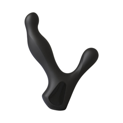DOC JOHNSON - MASSAGUADOR DE PRÓSTATA EM SILICONE MERCI ULTIMATE RIM JOB COM ESTRIAS ROTATIVAS PRETO