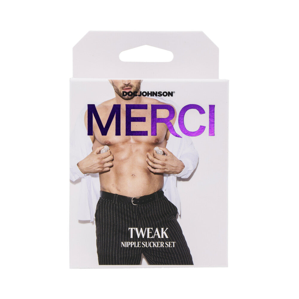 DOC JOHNSON - MERCI TWEAK NIPPLE SUCKER SET CLEAR