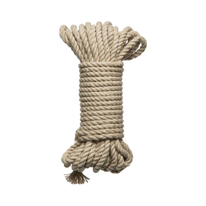 DOC JOHNSON - MERCI BIND & TIE 6MM HEMP BONDAGE ROPE 30' NATURAL