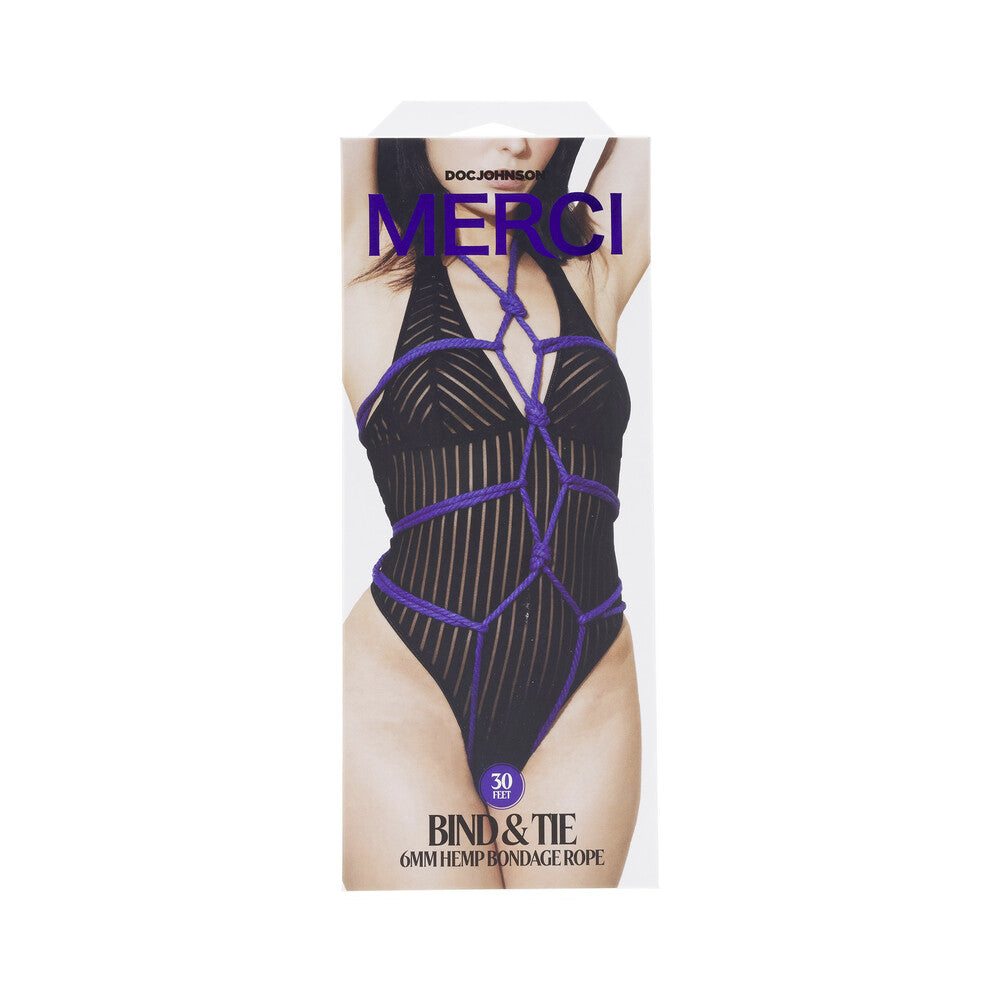 DOC JOHNSON - MERCI BIND & TIE 6MM HEMP BONDAGE ROPE 30'