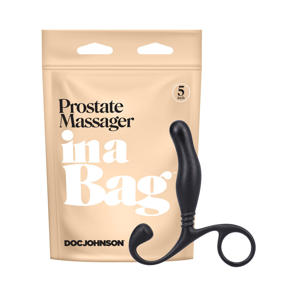 DOC JOHNSON - IN A BAG PROSTATE MASSAGER BLACK