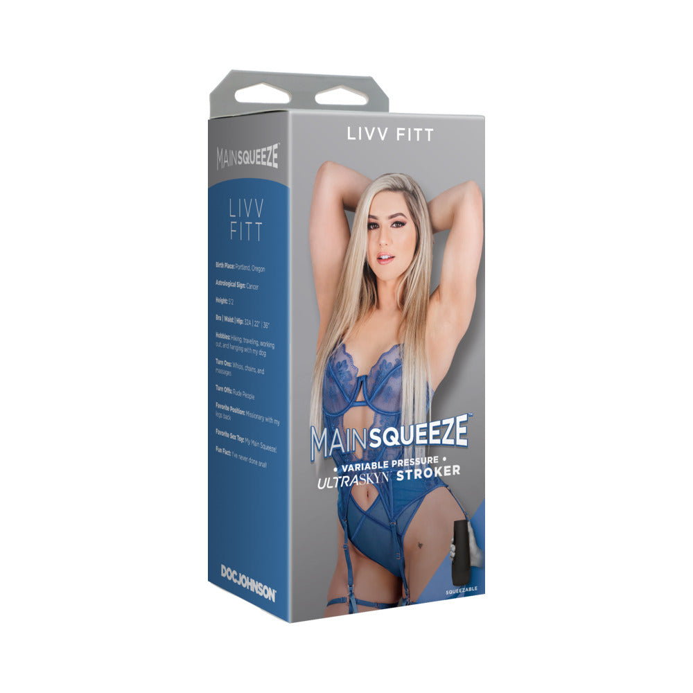DOC JOHNSON - MAIN SQUEEZE LIVV FITT ULTRASKYN STROKER PUSSY VANILLA