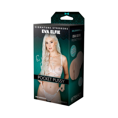 DOC JOHNSON - SIGNATURE STROKERS EVA ELFIE ULTRASKYN POCKET PUSSY BAUNILHA