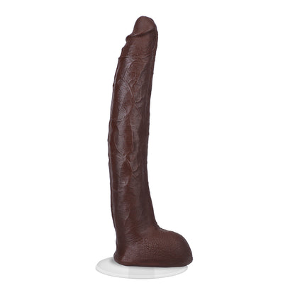 DOC JOHNSON - SIGNATURE COCKS DAMION DAYSKI ULTRASKYN DILDO WITH REMOVABLE VAC-U-LOCK SUCTION CUP 12IN CHOCOLATE