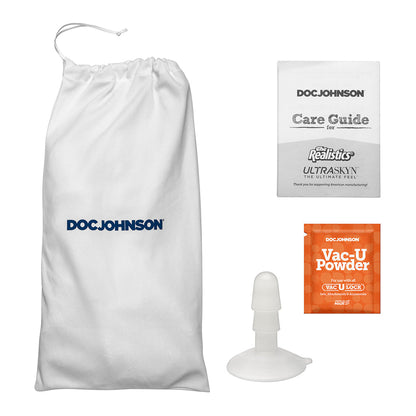 DOC JOHNSON - SIGNATURE COCKS DAMION DAYSKI ULTRASKYN DILDO WITH REMOVABLE VAC-U-LOCK SUCTION CUP 12IN CHOCOLATE