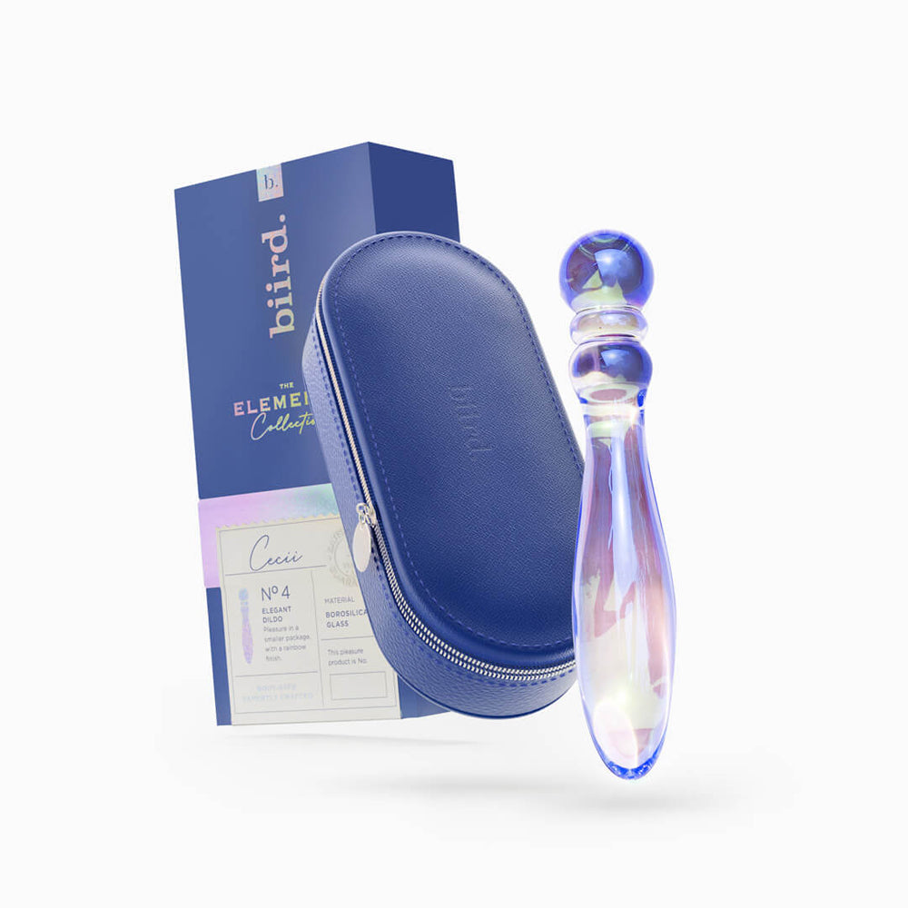 BIIRD - CECII BEADED GLASS DILDO