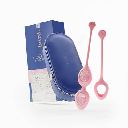 BIIRD - YONII 2-PIECE ROSE QUARTZ EGGS SET