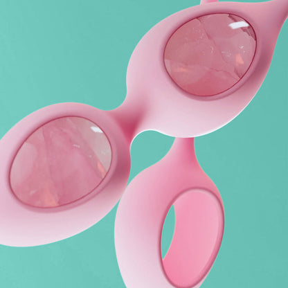 BIIRD - YONII 2-PIECE ROSE QUARTZ EGGS SET