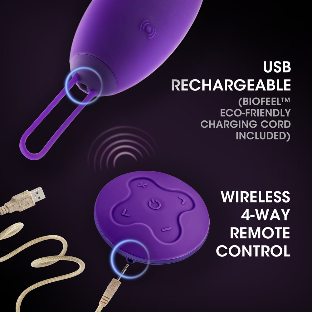 BLUSH - WELLNESS IMARA VIBRATING EGG WITH REMOTE PURPLE