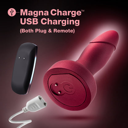 BLUSH - ANAL ADVENTURES MATRIX ATOMIC PLUG WITH REMOTE MARTIAN WINE