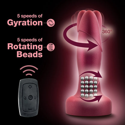 BLUSH - ANAL ADVENTURES MATRIX ATOMIC PLUG WITH REMOTE MARTIAN WINE