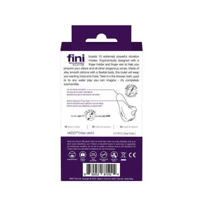 VEDO - VIBRADOR BULLET RECARREGÁVEL FINI