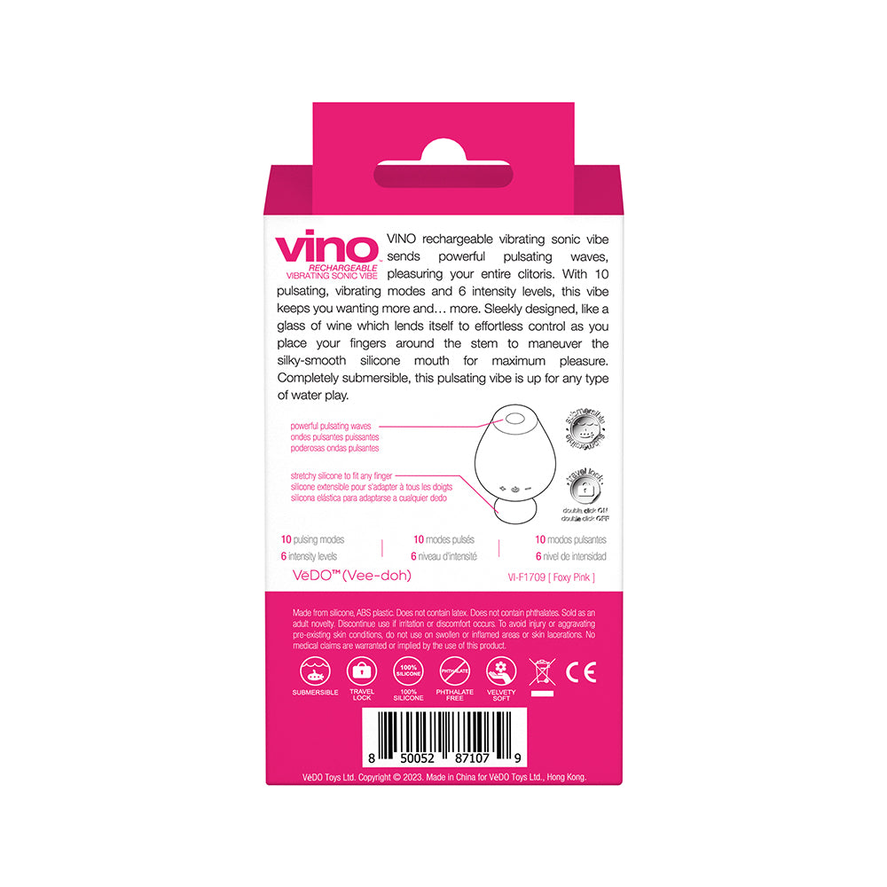 VEDO - VINO RECHARGEABLE VIBRATING SONIC VIBE