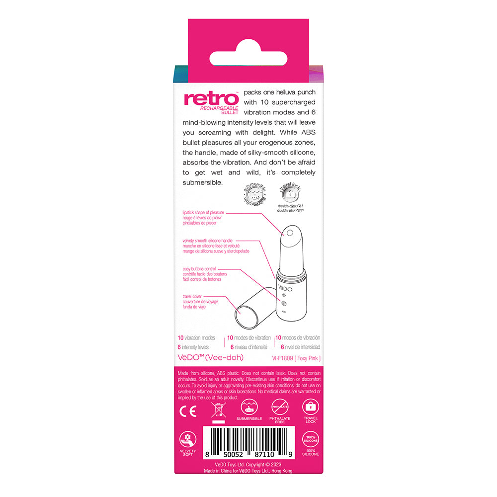 VEDO - BALA RECARREGÁVEL RETRO