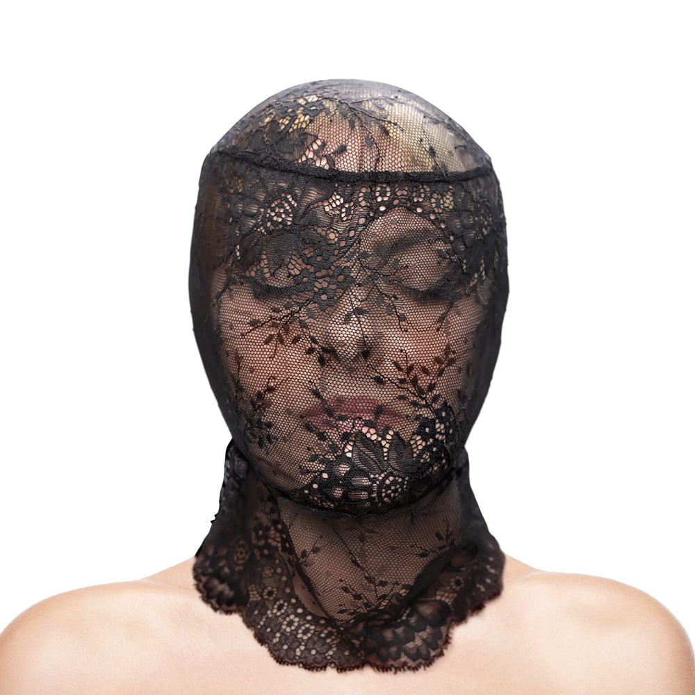 NS NOVELTIES - HUSTLER TABOO LACE HOOD PRETO