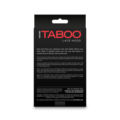 NS NOVELTIES - HUSTLER TABOO LACE HOOD PRETO