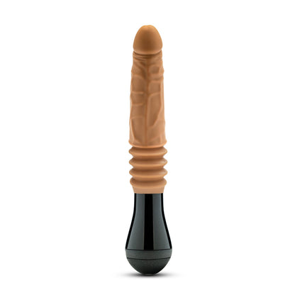BLUSH - DR. SKIN SILICONE DR. ARTHUR DILDO TAN COM MOVIMENTOS DE IMPULSO, ROTAÇÃO E VIBRAÇÃO