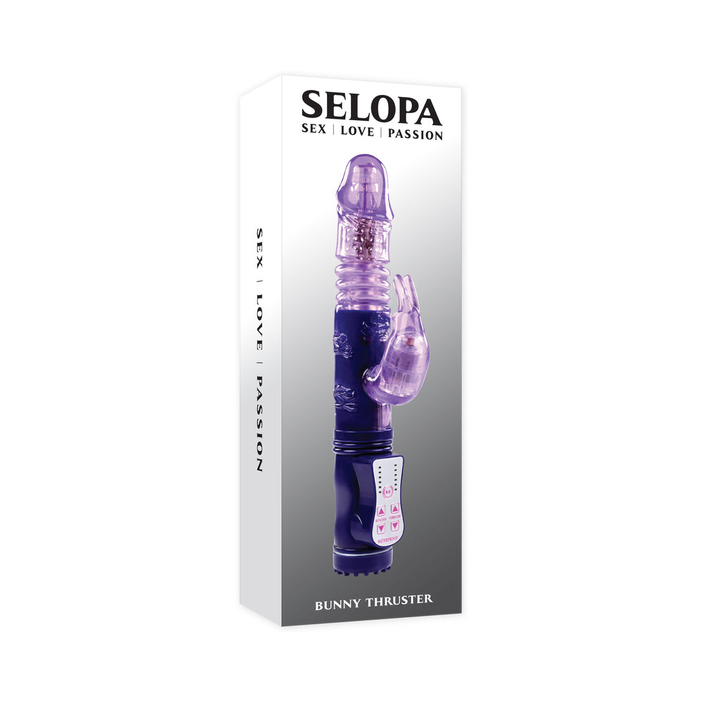 SELOPA - BUNNY THRUSTER VIBRATING RABBIT VIBRATOR PURPLE