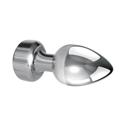 GENDER X - ROCKIN' METAL PLUG XL RECHARGEABLE VIBRATING ANAL PLUG ALUMINUM SILVER