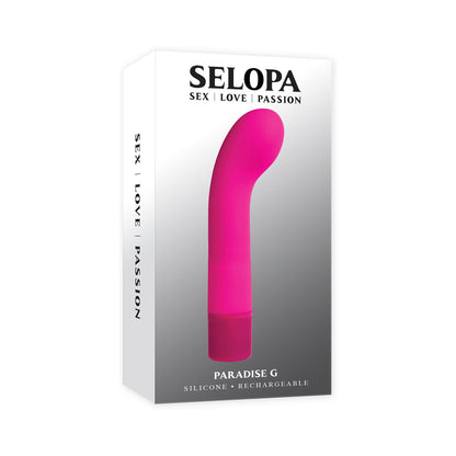 SELOPA - VIBRADOR DE PONTO G EM SILICONE RECARREGÁVEL PARADISE G ROSA