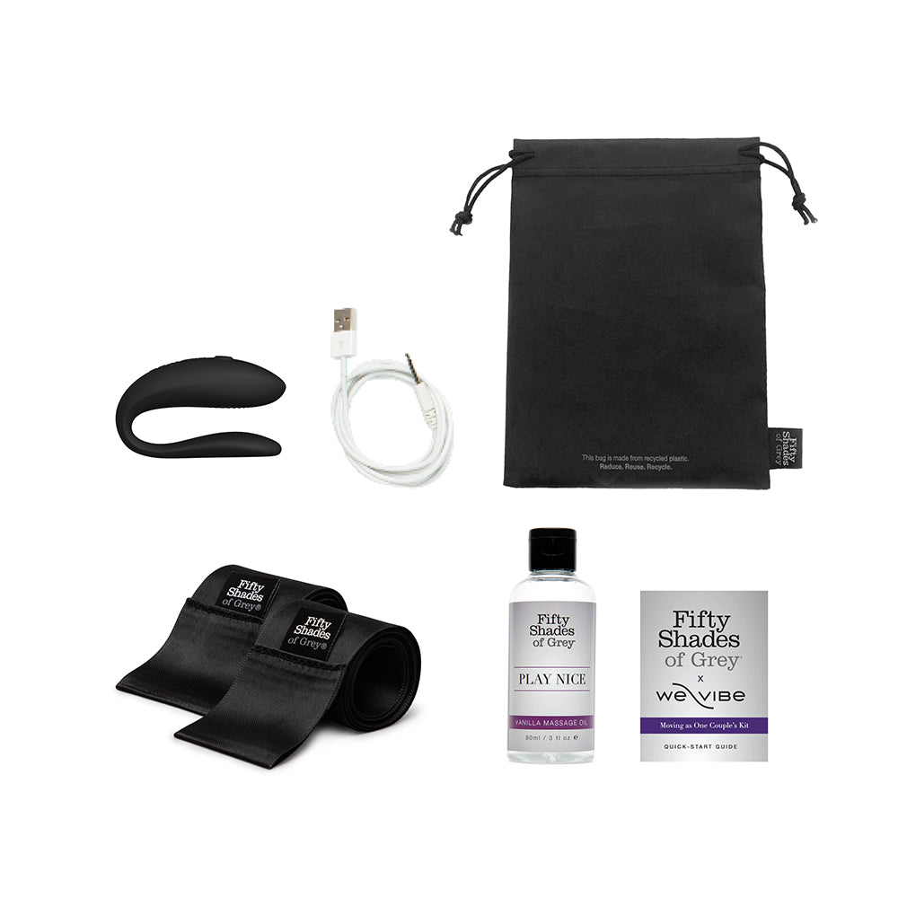 FIFTY SHADES OF GREY - WE-VIBE MOVING AS ONE KIT BLACK