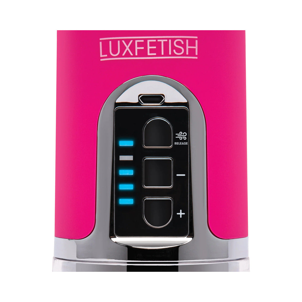 ELECTRIC EEL - LUX FETISH RECHARGEABLE 4-FUNCTION AUTO PUSSY PUMP WITH CLIT CLAMP