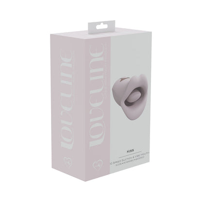 SHOTS - LOVELINE KISS 10-SPEED RECHARGEABLE WATERPROOF SILICONE SUCTION AND VIBRATING MOUTH PINK
