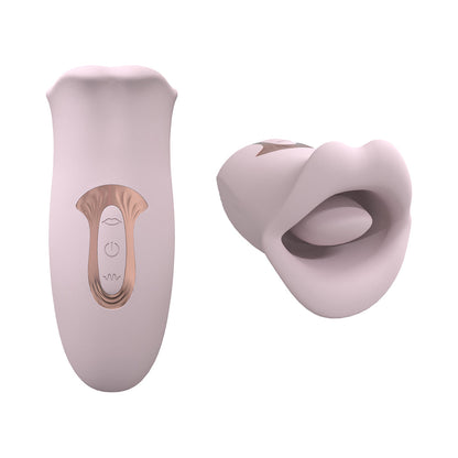 SHOTS - LOVELINE KISS 10-SPEED RECHARGEABLE WATERPROOF SILICONE SUCTION AND VIBRATING MOUTH PINK