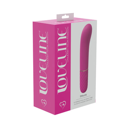 SHOTS - VIBRADOR MINI PONTO G LOVELINE DOLCE 10 VELOCIDADES EM SILICONE RECARREGÁVEL À PROVA DE ÁGUA