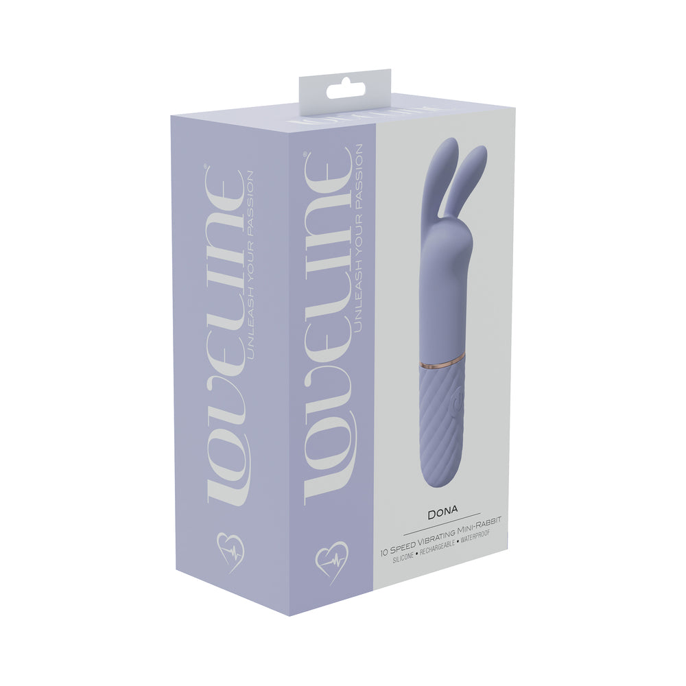 SHOTS - LOVELINE DONA MINI VIBRADOR COELHO 10 VELOCIDADES EM SILICONE RECARREGÁVEL À PROVA DE ÁGUA