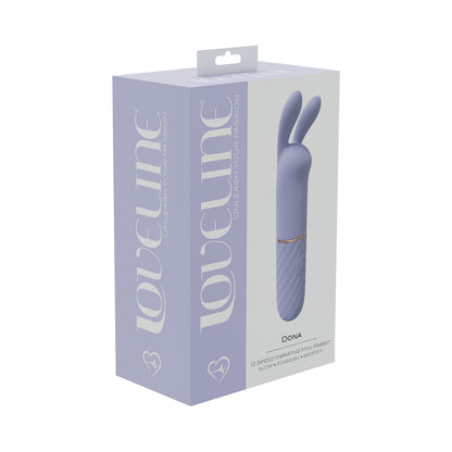 SHOTS - LOVELINE DONA MINI VIBRADOR COELHO 10 VELOCIDADES EM SILICONE RECARREGÁVEL À PROVA DE ÁGUA