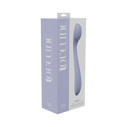 SHOTS - LOVELINE JUICY 10-SPEED FLEXIBLE VIBE SEALED SILICONE RECHARGEABLE SUBMERSIBLE LAVENDER