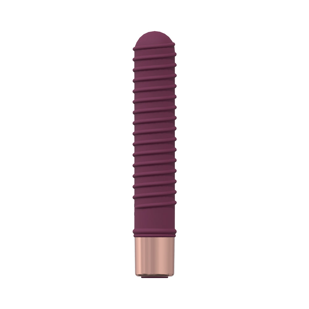 SHOTS - LOVELINE POISE MINI-VIBRADOR DE 10 VELOCIDADES EM SILICONE RECARREGÁVEL À PROVA DE ÁGUA BORDEAUX