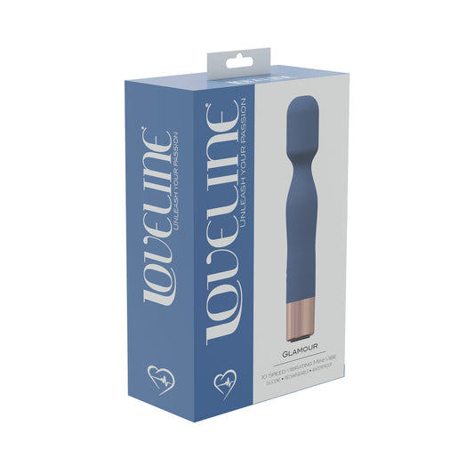 SHOTS - LOVELINE GLAMOUR 10 SPEED MINI WAND SILICONE RECHARGEABLE WATERPROOF