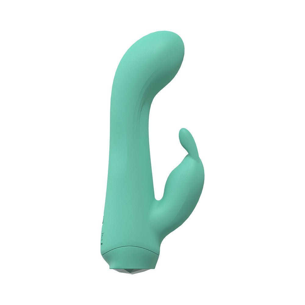 SHOTS - LOVELINE ENCHANTED DUAL MOTOR 10-SPEED RECHARGEABLE WATERPROOF SILICONE RABBIT VIBRATOR GREEN