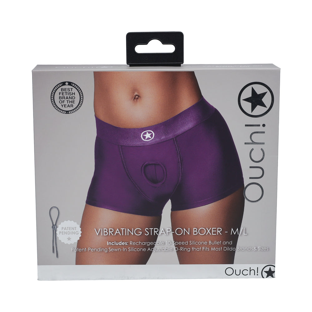 SHOTS - OUCH! VIBRATING STRAP ON BOXER